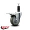 Service Caster 3.5'' Gray Poly Swivel 1-1/8'' Expanding Stem Caster Total Lock Brake SCC-EXTTL20S3514-PPUB-118 - alternate 2